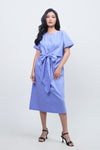 Dress Lengan Pendek Illaria Blue Online