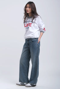 Blouse Lengan Panjang Cevarla White