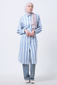 Dress Tunik Sabila Blue White
