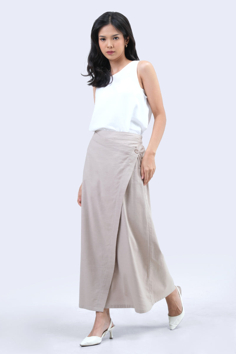 Rok Panjang Lucretia Khaki