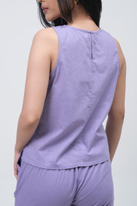 Blouse Tanpa Lengan Sevilla Purple