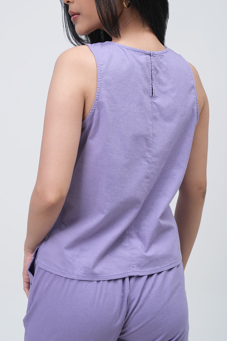 Blouse Tanpa Lengan Sevilla Purple