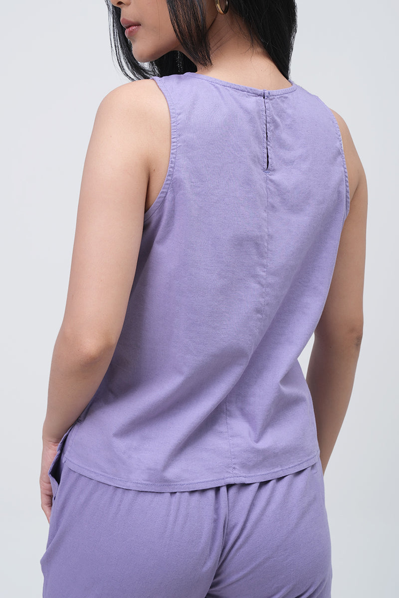 Blouse Tanpa Lengan Sevilla Purple