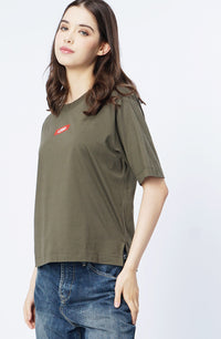 T-Shirt Lengan Pendek Dara Olive