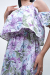 Dress Tanpa Lengan Aster Purple Offwhite Online