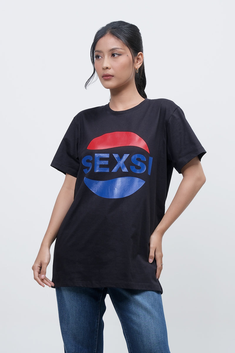T-Shirt Lengan Pendek Maella Black