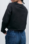 Sweater Ash Black Crop