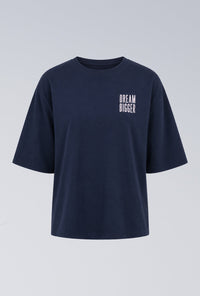T-Shirt Lengan Pendek Maurine Navy