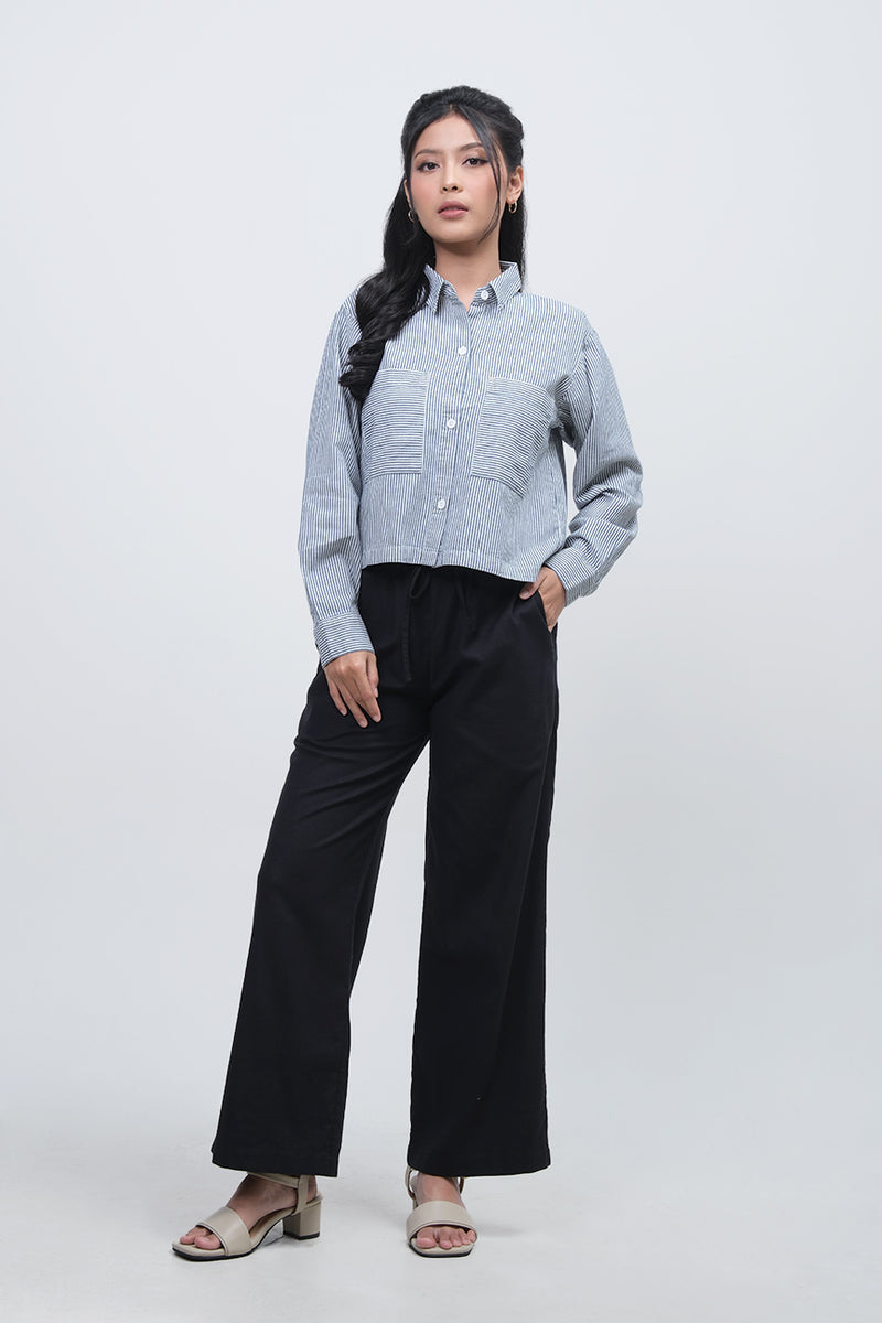 Kemeja Lengan Panjang Angeliqua White