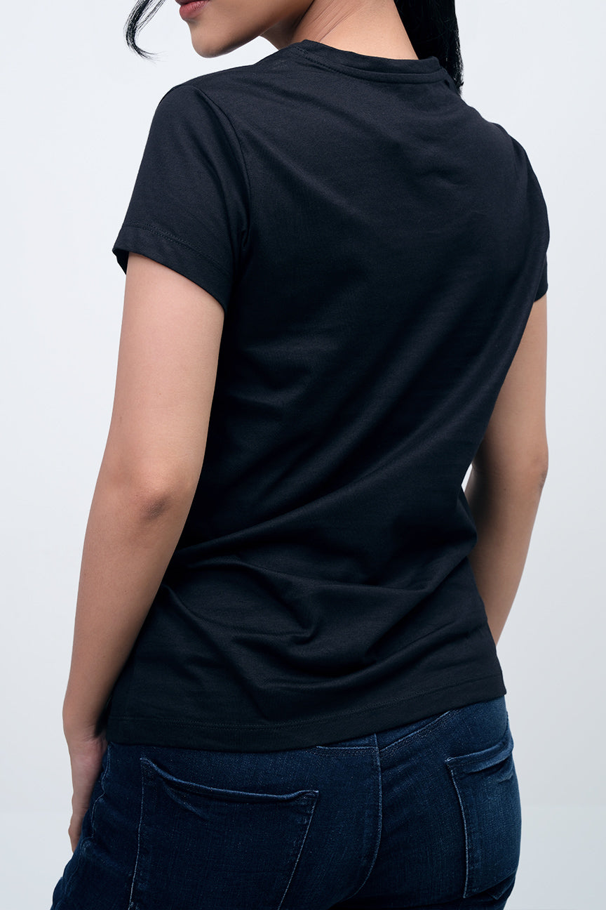 T-Shirt Lengan Pendek Arryn Black