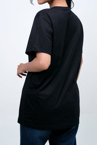 T-Shirt Lengan Pendek Amaia Black