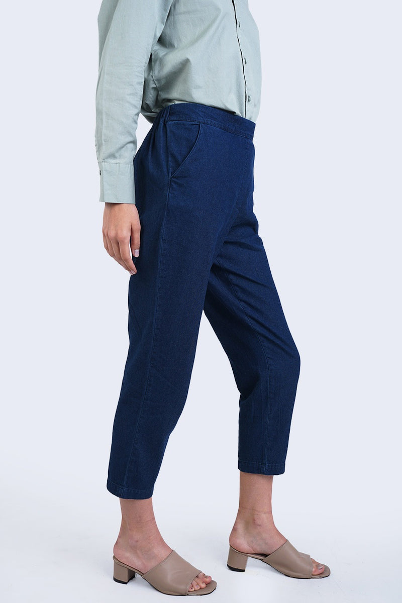 Celana Panjang Katsuki Dark Blue Chambray