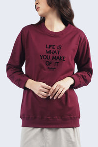 Sweater Lacey Maroon