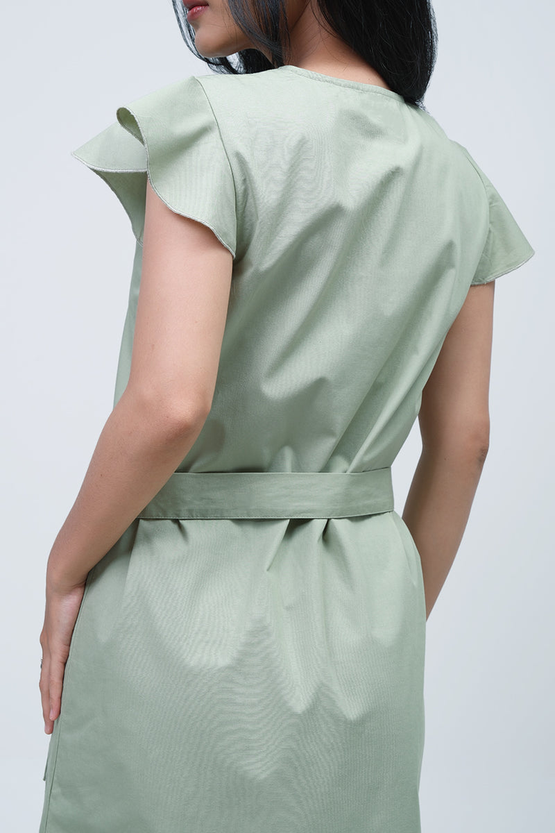 Dress Lengan Pendek Edlin Light Green Online