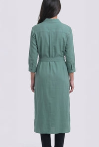 Dress Lengan Panjang Prisy Dusty Green