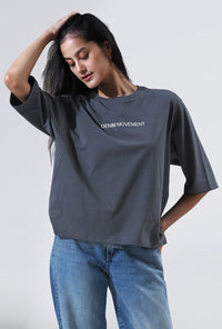 T- Shirt Lengan Pendek Dwyn Dark Grey