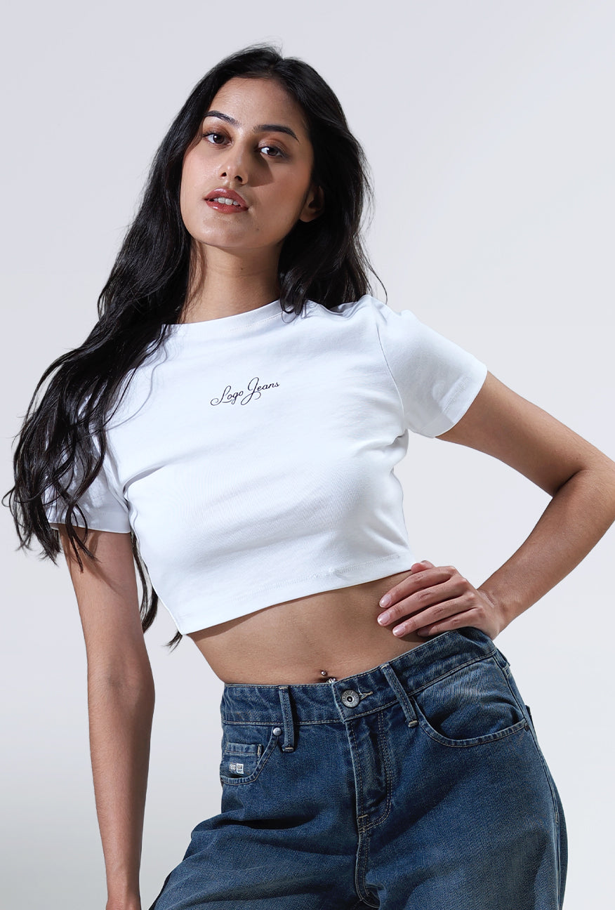 Baby Tee Ruthie White Exclusive Online