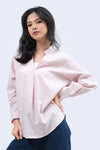 Blouse Lengan Panjang Mathilda Pink