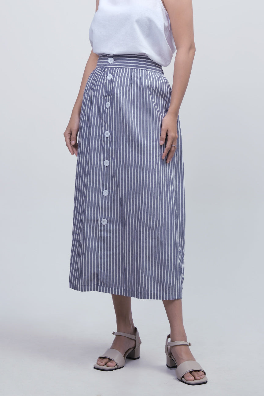 Rok Pendek Allura Grey White Online