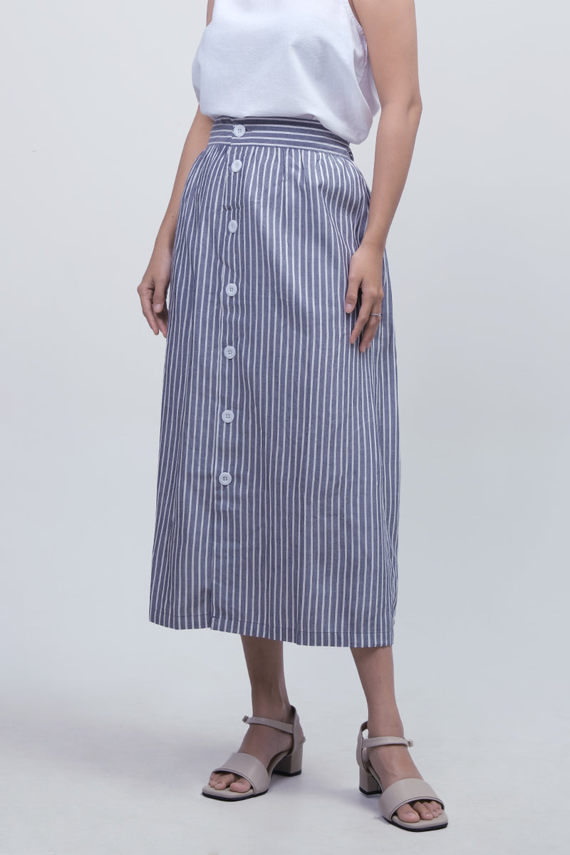 Rok Pendek Allura Grey White Online
