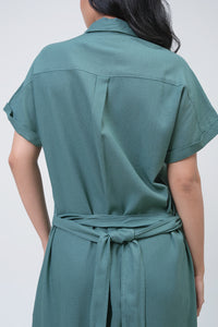 Dress Lengan Pendek Mikasa Green Online