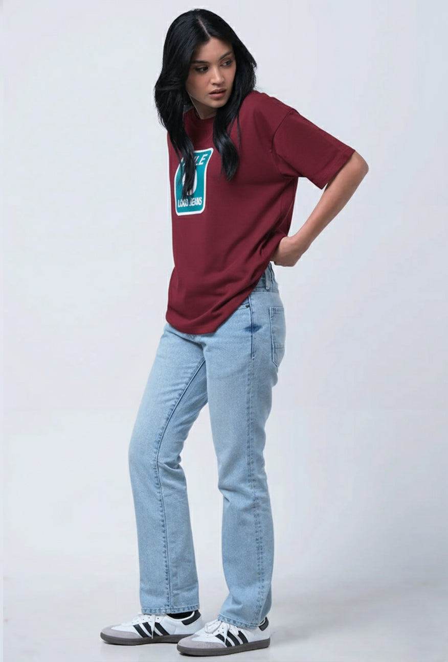 T-Shirt Lengan Pendek Altnea Red Tee