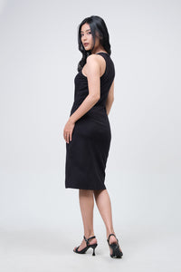 Dress Tanpa Lengan Veina Black Online