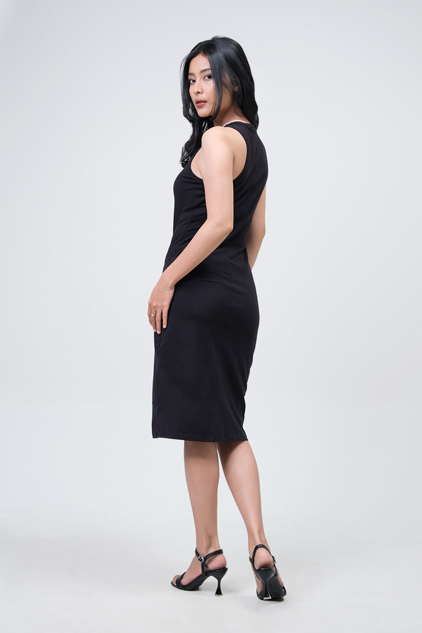 Dress Tanpa Lengan Veina Black Online