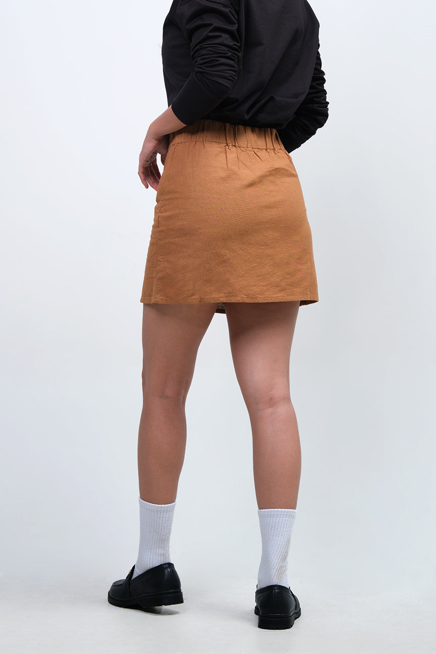Rok Pendek Luna Medium Brown Online