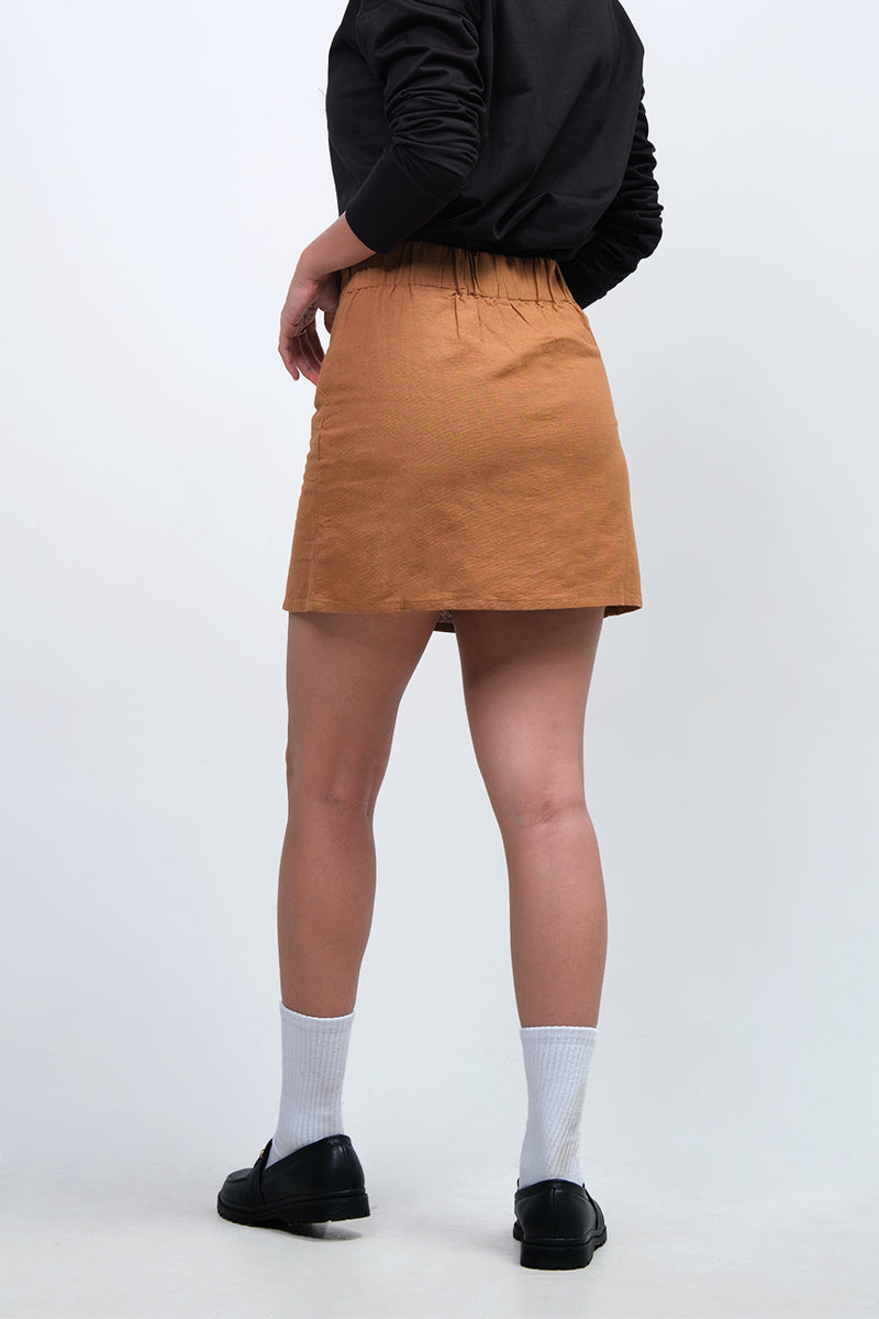 Rok Pendek Luna Medium Brown Online