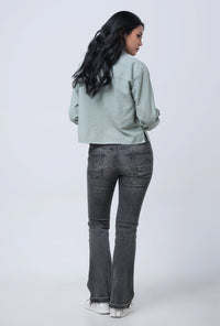 Kemeja Lengan Panjang Zeea Sage Shirt Exclusive Online