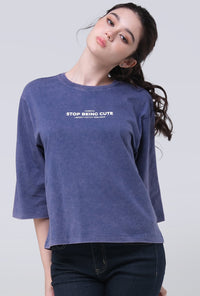 T-Shirt Lengan Pendek Marinza Blue
