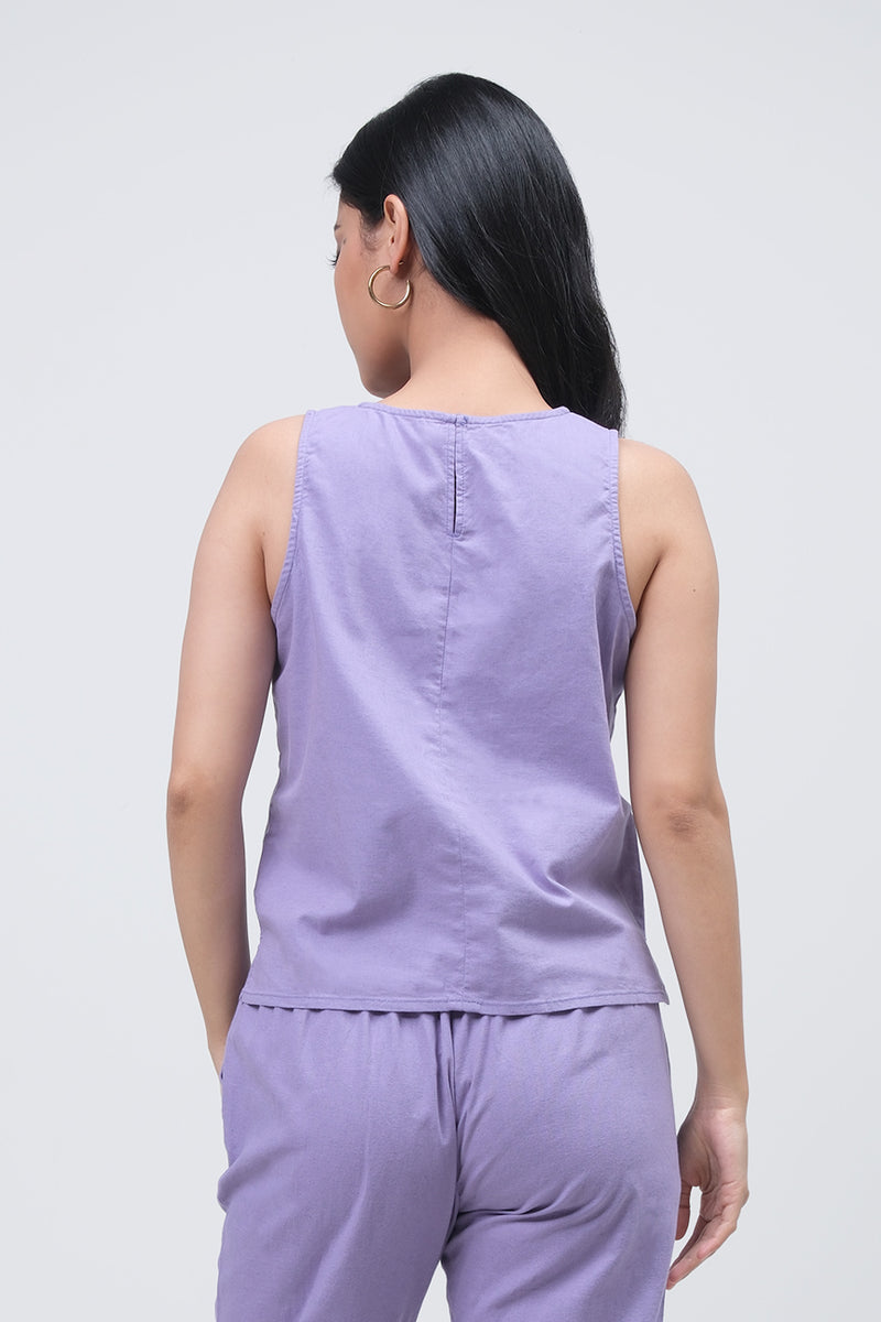 Blouse Tanpa Lengan Sevilla Purple