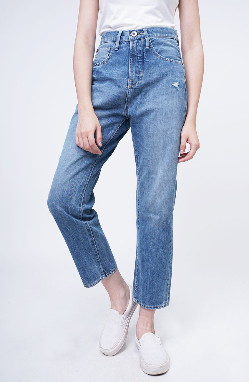 Jeans Hi-Loose G3 Series Hi-Waist Handmade Light Blue