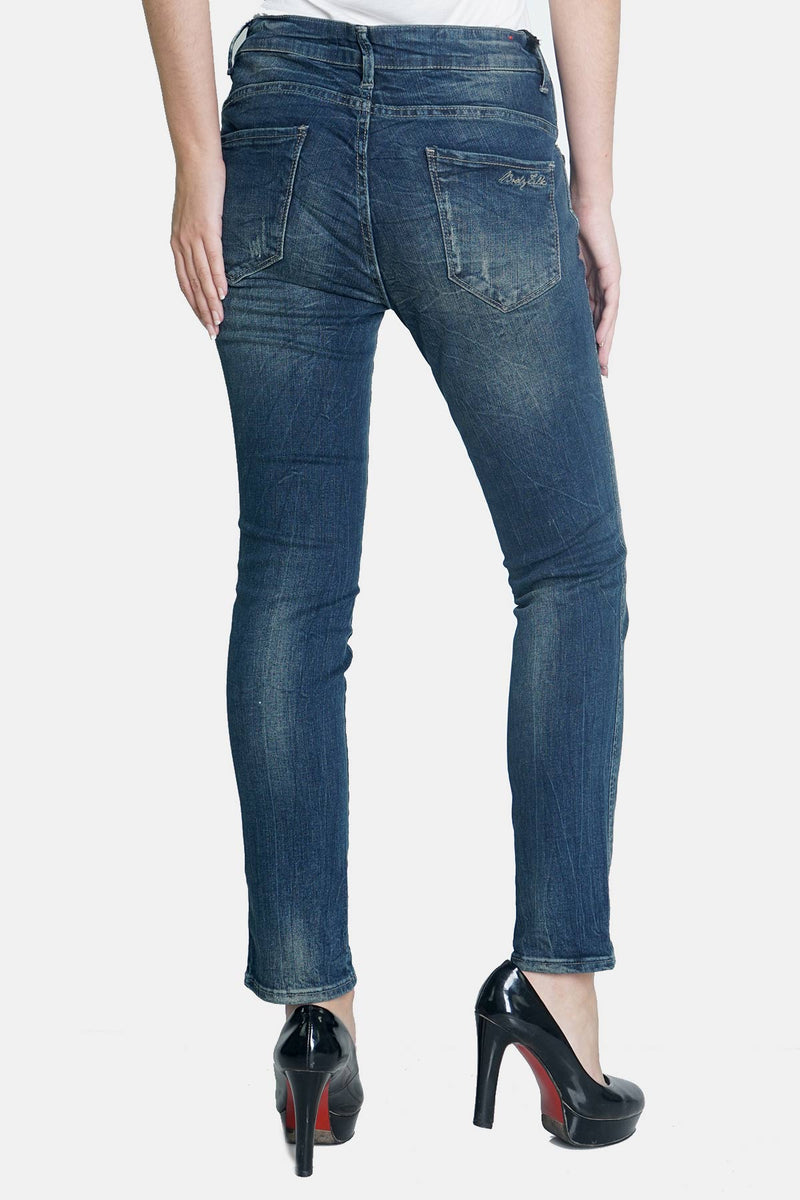 Jeans Skinny 81 Series Medium Blue Raw Handmade