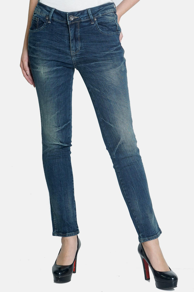 Jeans Skinny 81 Series Medium Blue Raw Handmade