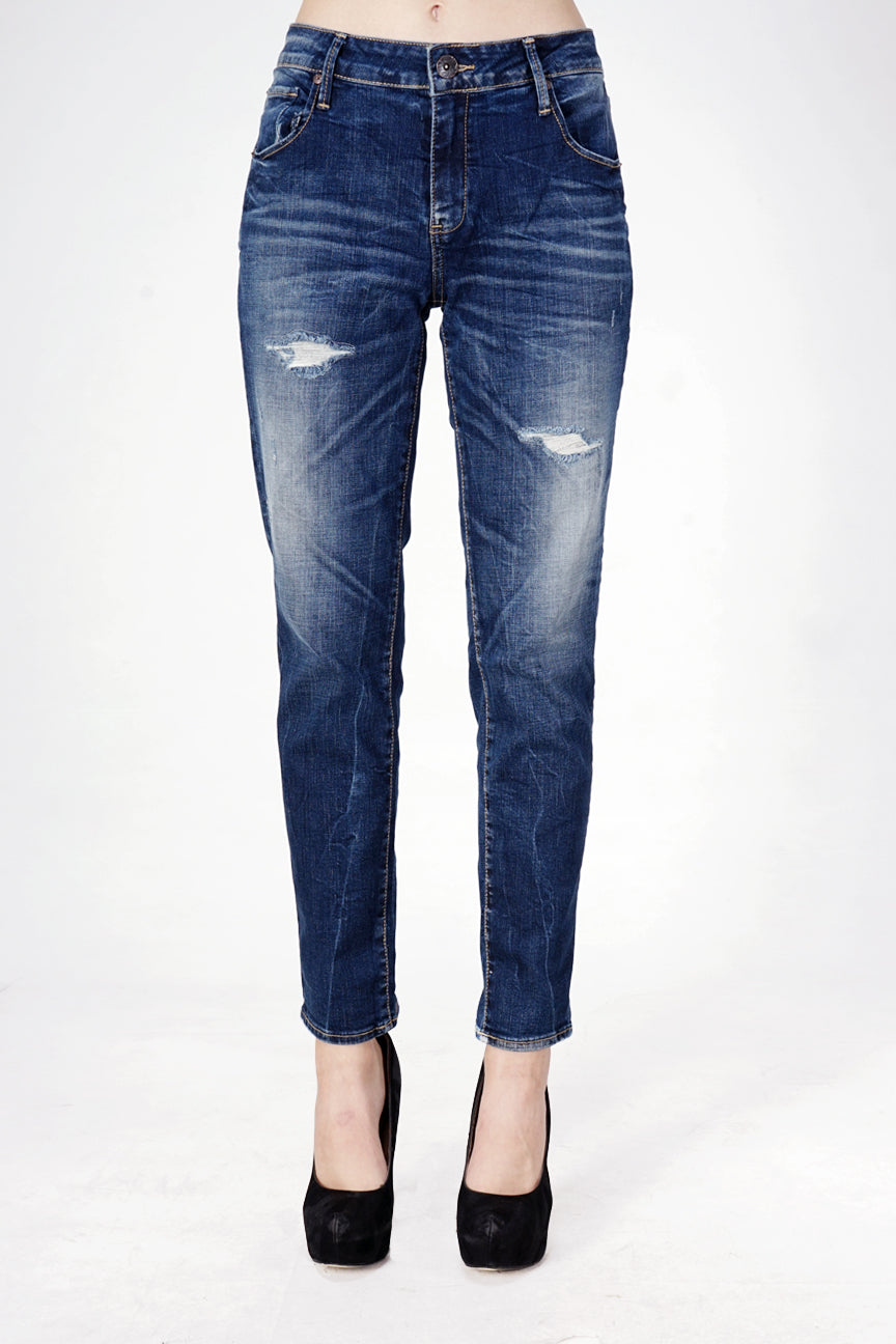 Jeans Skinny D2 Series Dark Blue Raw Handmade