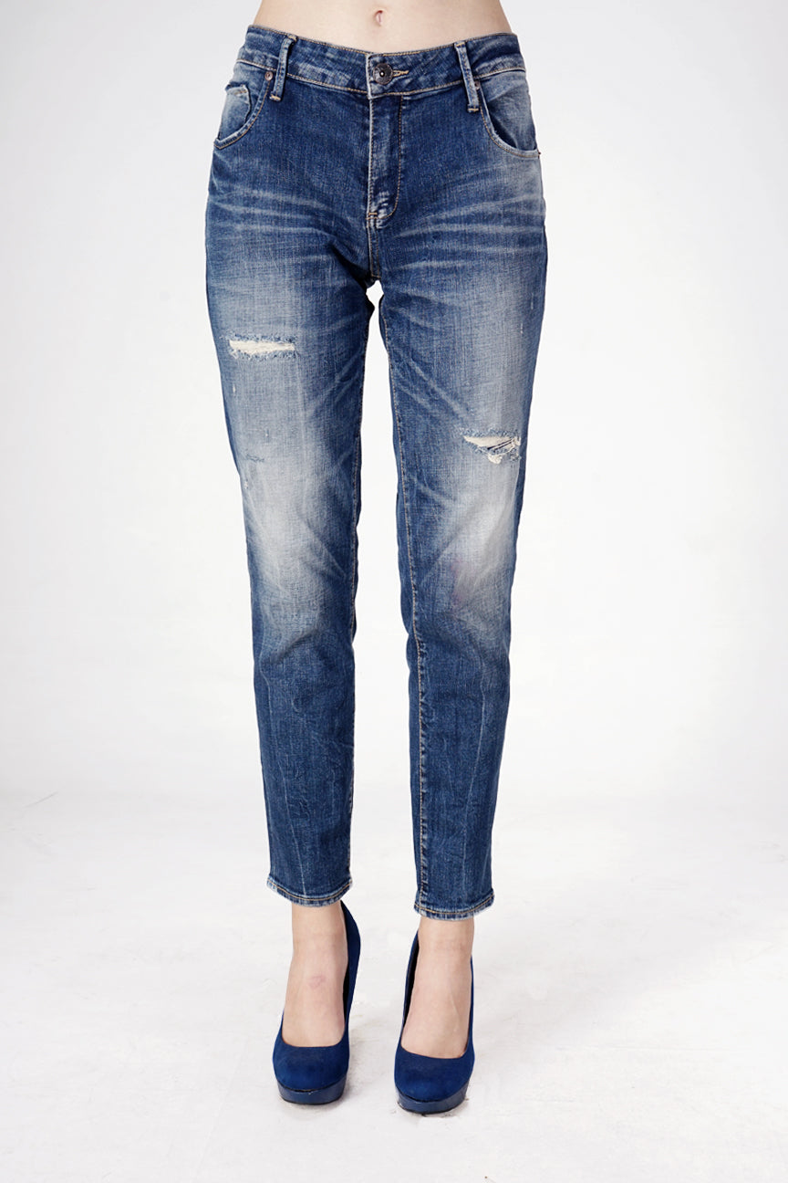 Jeans Skinny D2 Series Medium Blue Raw Handmade