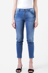 Jeans Skinny F1 Series Medium Blue With Handmade