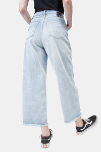 Jeans Wide Leg Hi-Waist F6 Series Light Blue