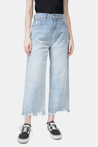 Jeans Wide Leg Hi-Waist F6 Series Light Blue