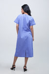Dress Lengan Pendek Illaria Blue Online