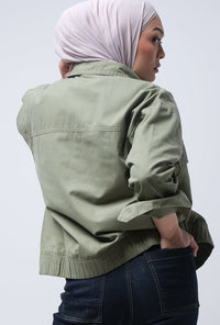 Jaket Faya Dusty Green