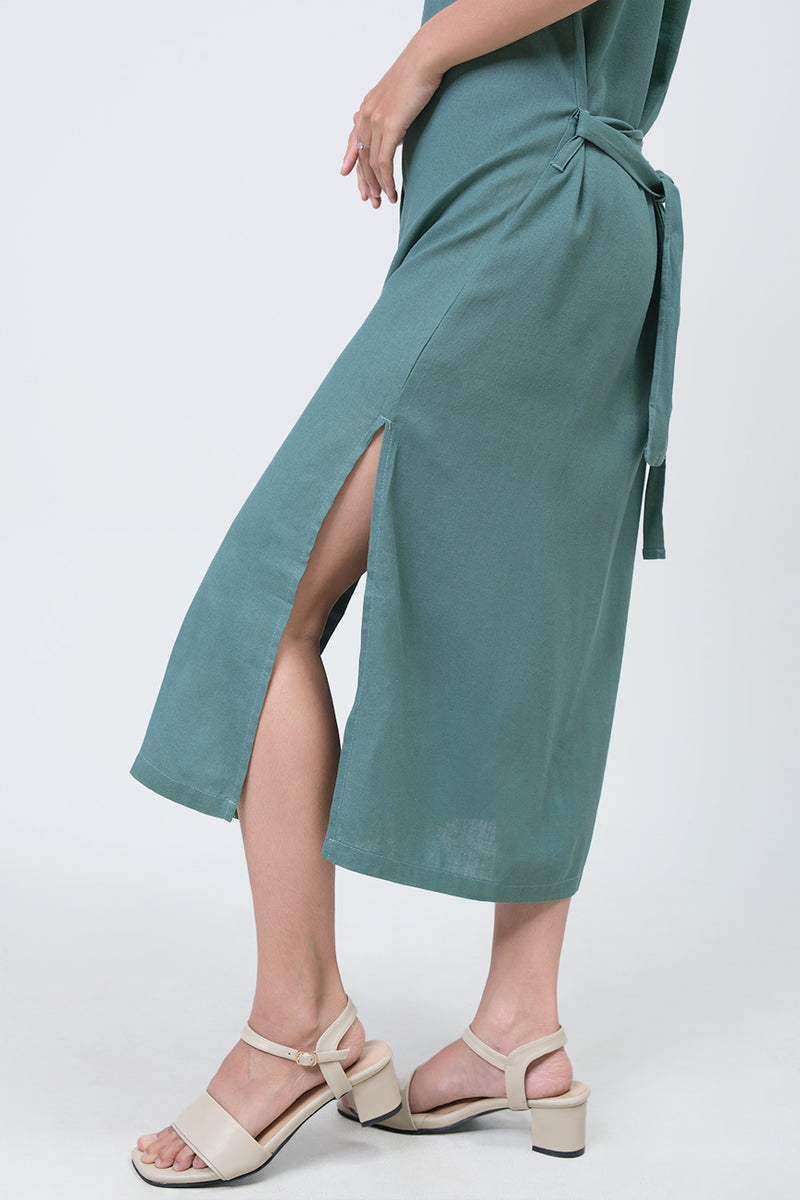 Dress Lengan Pendek Mikasa Green Online