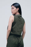 Kemeja Tanpa Lengan Enya Top Army