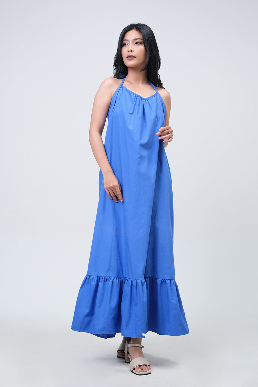 Dress Tanpa Lengan Kallia Blue Online