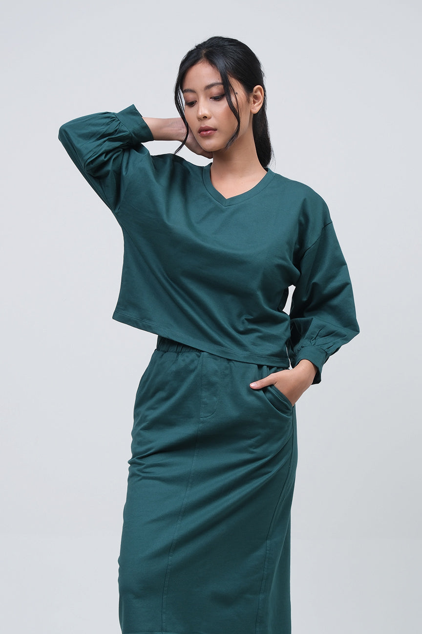 Setelan Attaya Dark Green Online
