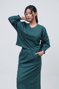 Setelan Attaya Dark Green Online