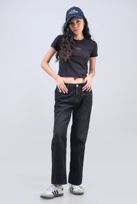 Jeans Straightcut L2 Series Dark Grey With Handmade