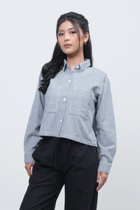Kemeja Lengan Panjang Angeliqua White